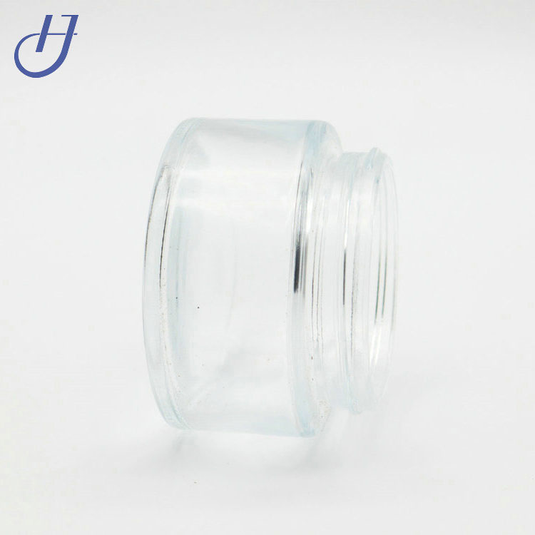 Clear Round Glass Jars 100 ml Empty Cosmetic Containers with Inner Liners and Bamboo Lids For Beauty Products, Cosmetic