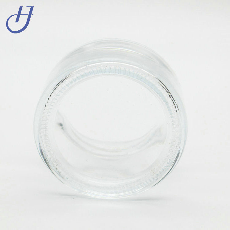 Clear Round Glass Jars 100 ml Empty Cosmetic Containers with Inner Liners and Bamboo Lids For Beauty Products, Cosmetic