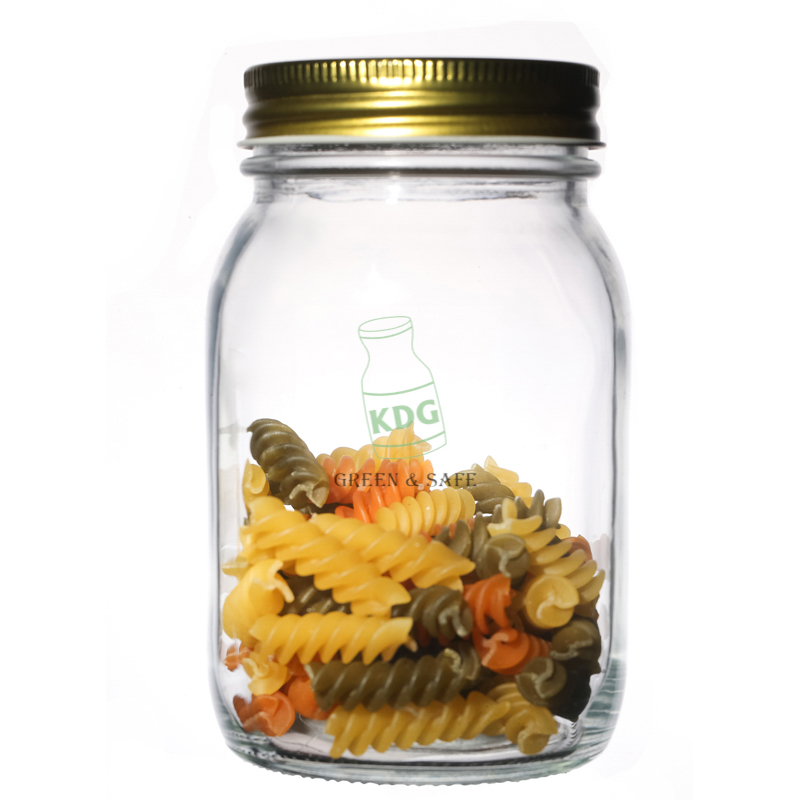 Clear Round Kitchenware Supplier Hot Sale Customize Food Glass Jar with Lid 150ml 500ml 1000ml