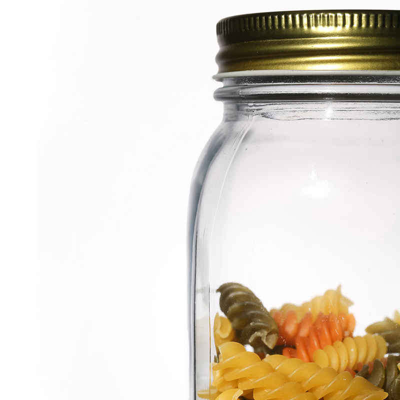 Clear Round Kitchenware Supplier Hot Sale Customize Food Glass Jar with Lid 150ml 500ml 1000ml