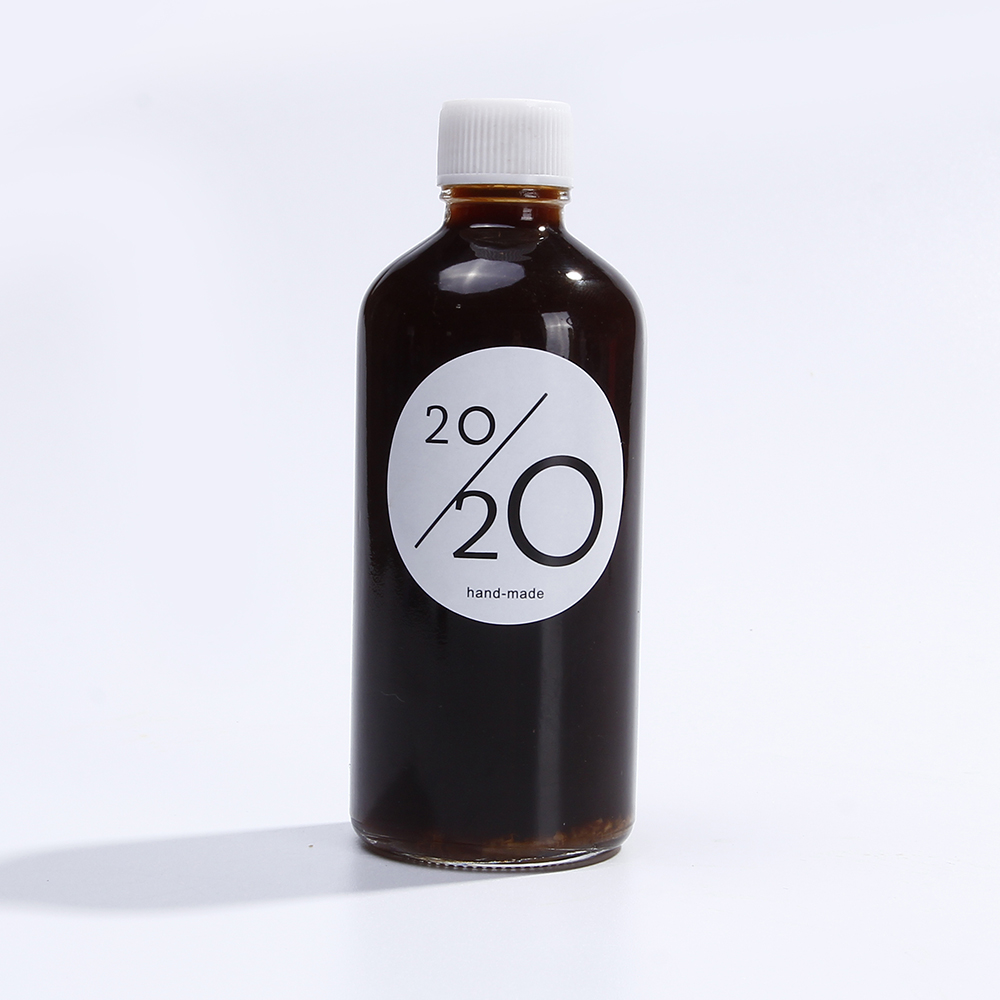 Clear Round Mini 100ml Juice Coffee Glass Bottle With Screw Lid