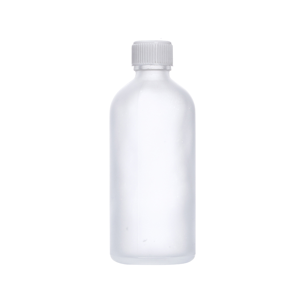 Clear Round Mini 100ml Juice Coffee Glass Bottle With Screw Lid