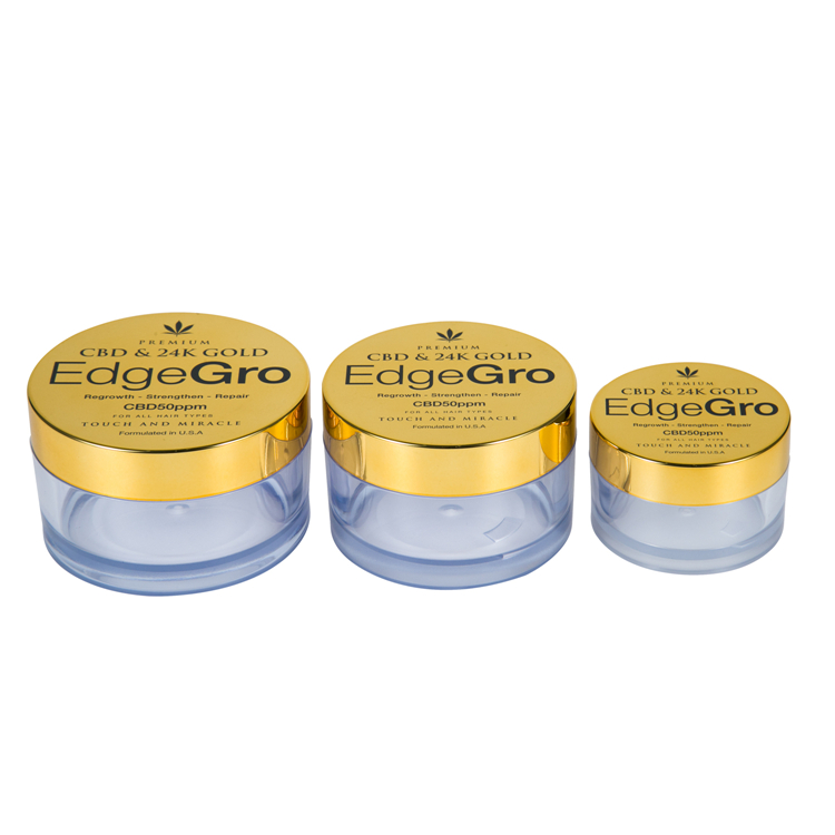 Clear Round Plastic Transparent Mini Cosmetic MakeupJar