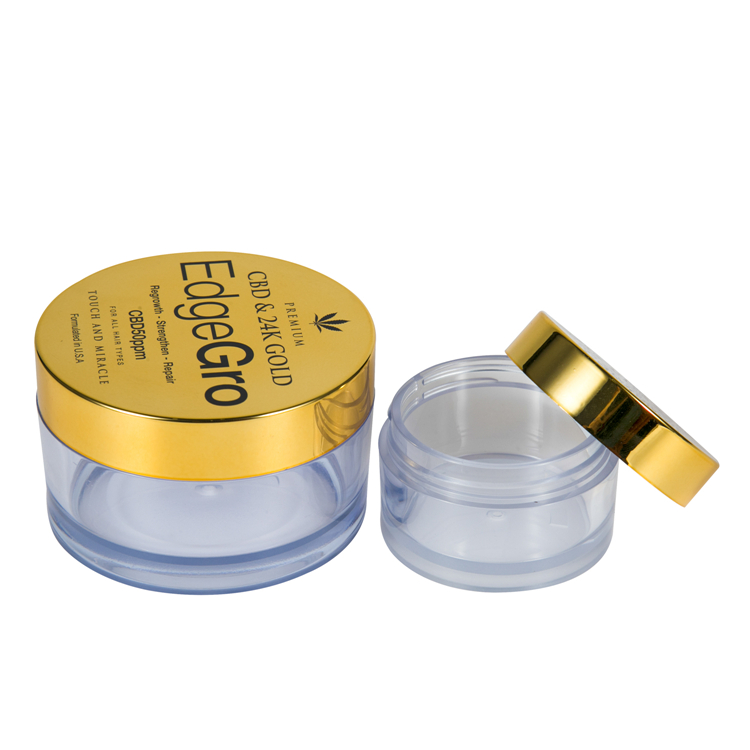 Clear Round Plastic Transparent Mini Cosmetic MakeupJar