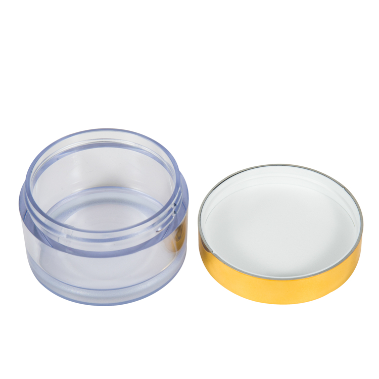 Clear Round Plastic Transparent Mini Cosmetic MakeupJar