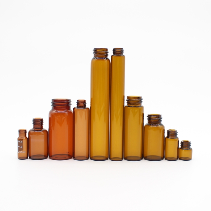 Clear Screw Headspace GC Glass Vial for Chromatography Analysis