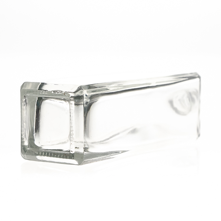 Clear Screw Neck 120ml 4oz Square Spray Bottles Empty Glass Perfume Refillable Bottle Manufacturer