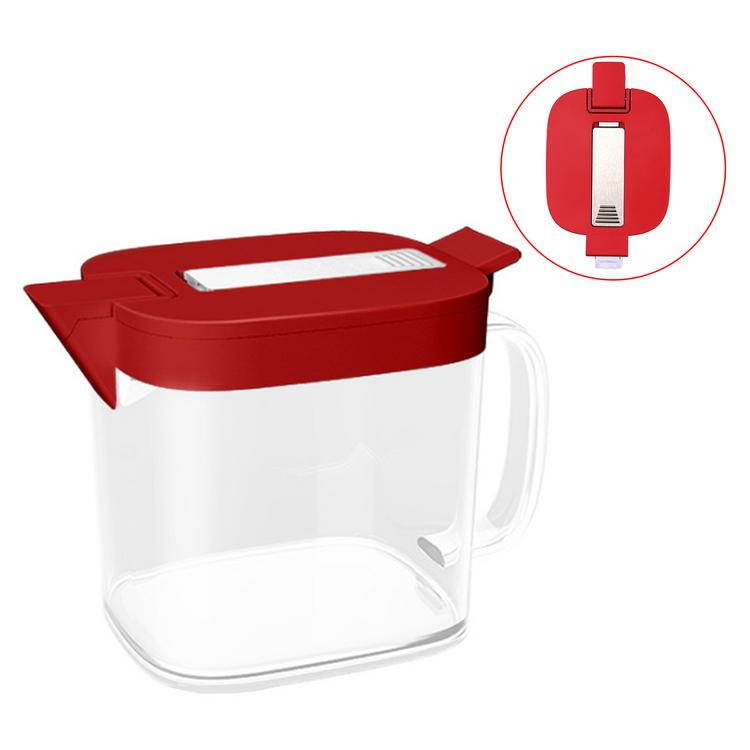 Clear Seasoning Box Storage Container Condiment Jars with Spoons Practical Seasoning Wall Mounted Seasoning Box