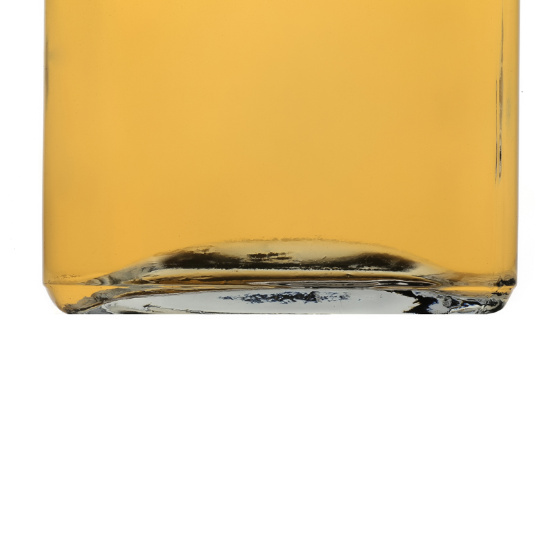 Clear Square Hot Sale High Quality Empty Customize Glass Bottle with Cap 250ml 500ml 750ml 1000ml Square Oil Glass Bottle