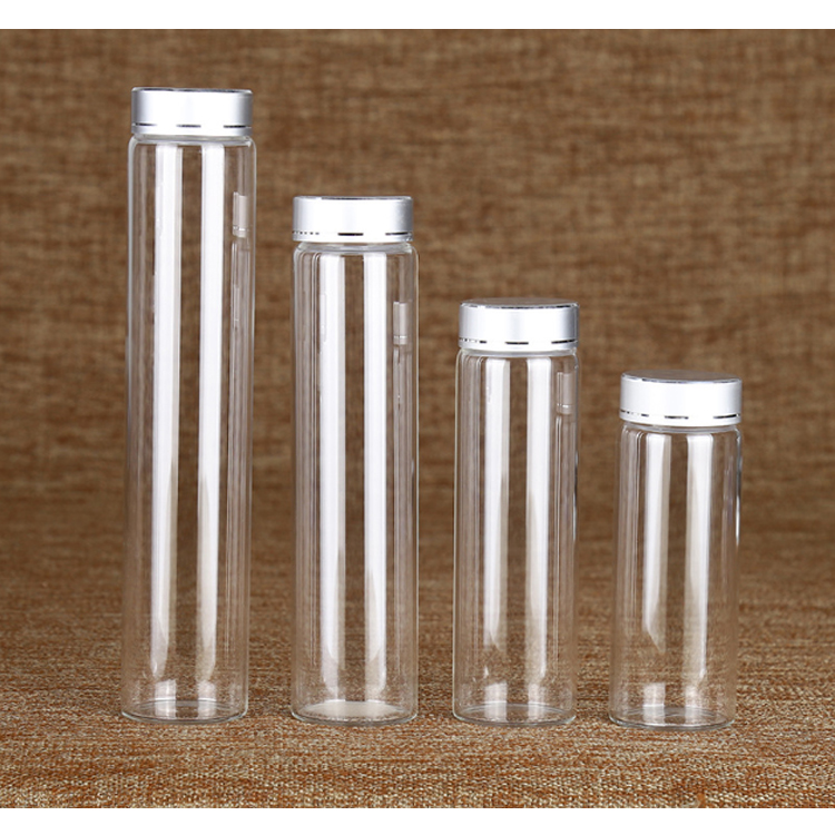 Clear Tubular Hgh Vial With Stainless Roller Essential Oil Bottle