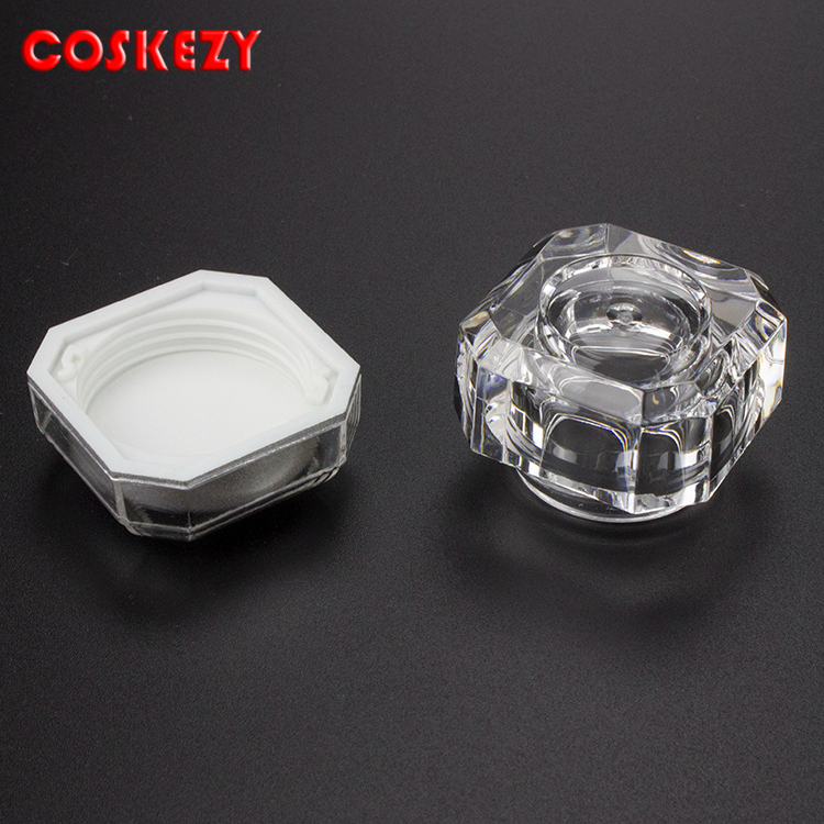 Clear and Golden Wholesale Empty Plastic Cream Can 5g, High Quality Gold Eye Cream Bottle, 10ml Clear Cosmetic Packaging Design