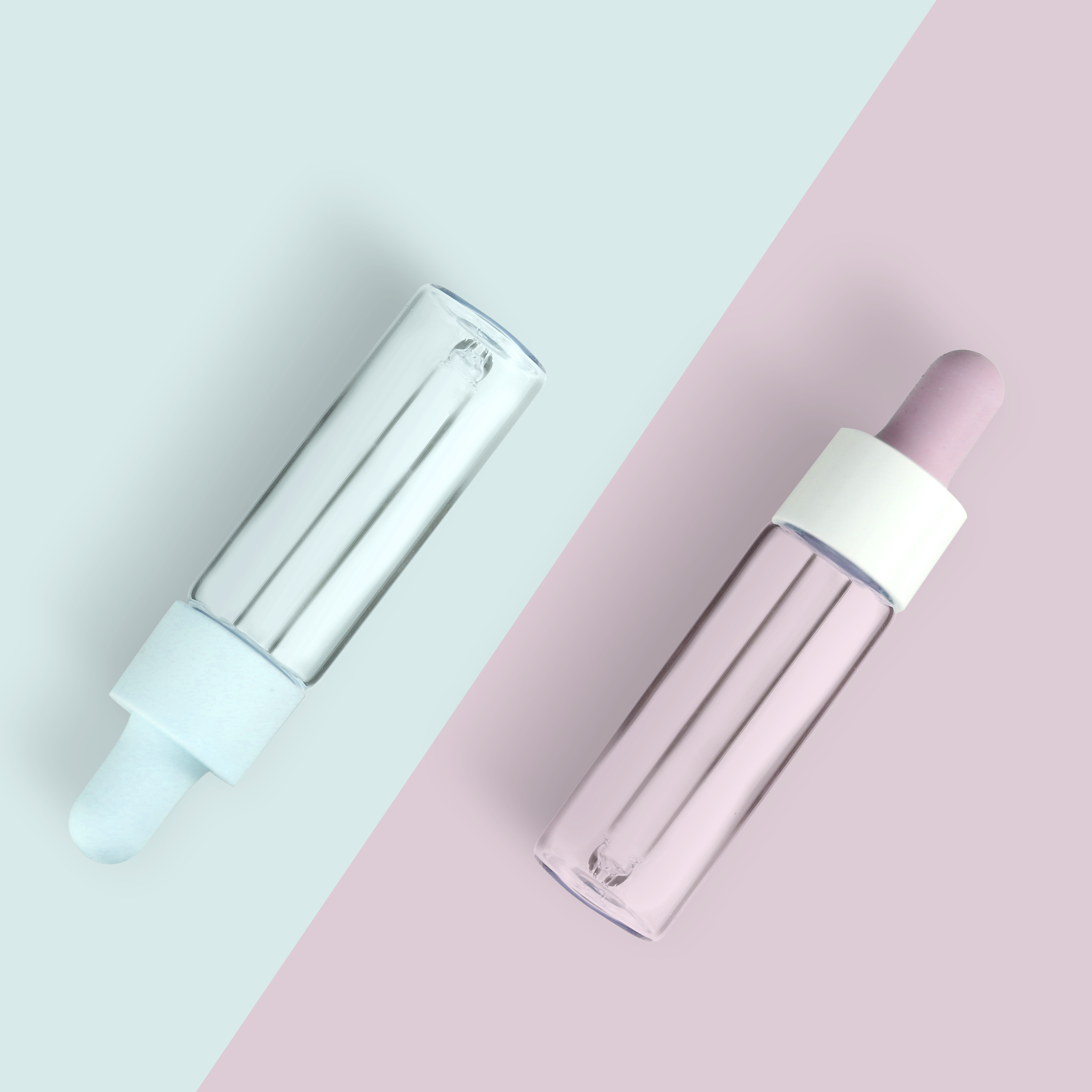 Clear bottles white dropper bottles frosted glass dropper bottle