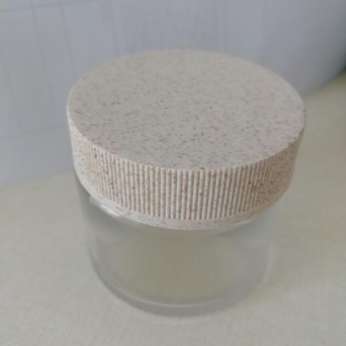 Clear  child resistant clear glass jar  with Environmental Child proof lid