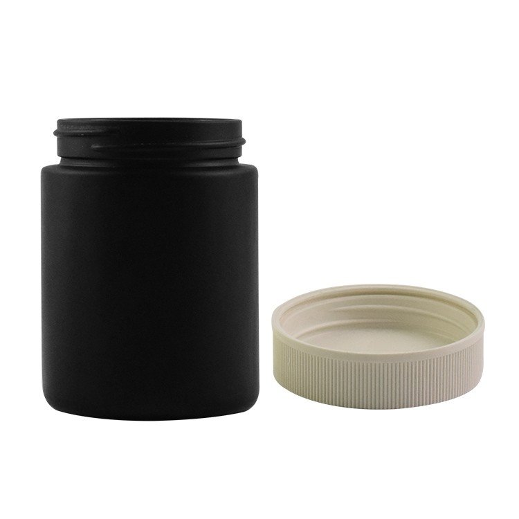 Clear child resistant clear glass jar with Environmental Child proof lid