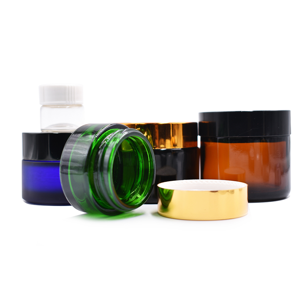 Clear cosmetic jar glass jar 50G cream jar