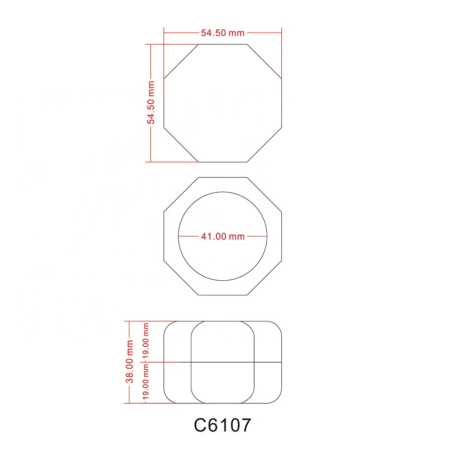 Clear empty loose powder compact container case cosmetic packaging loose powder jar with normal sifter rotating sifter