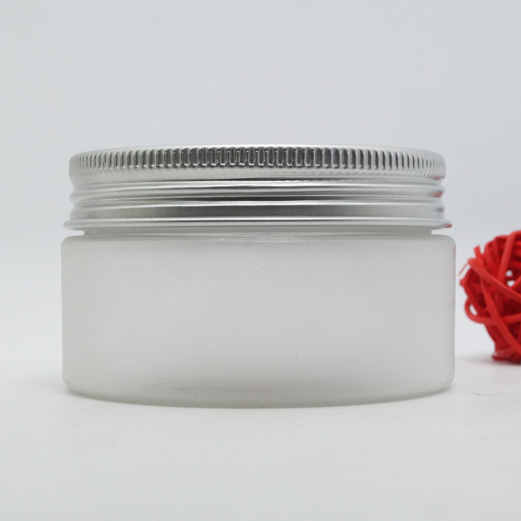 Clear empty plastic cosmetic personal care jar