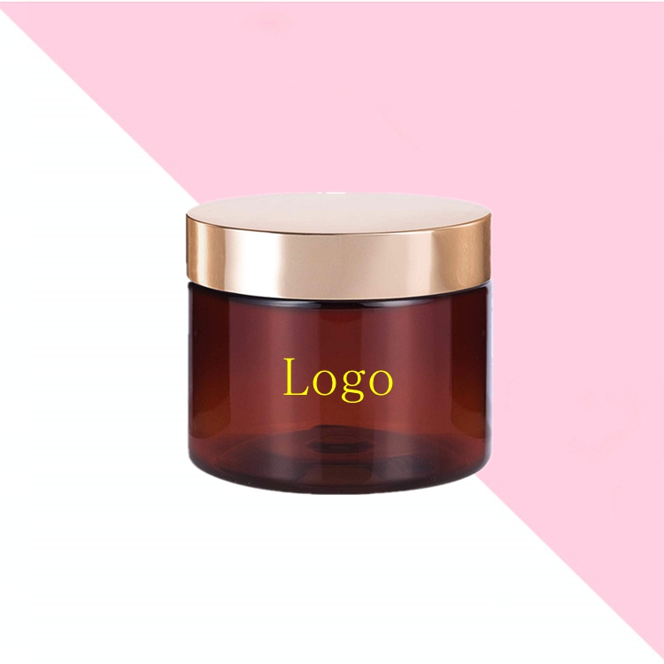 Clear food candy cookie 250ml pet jar with lid