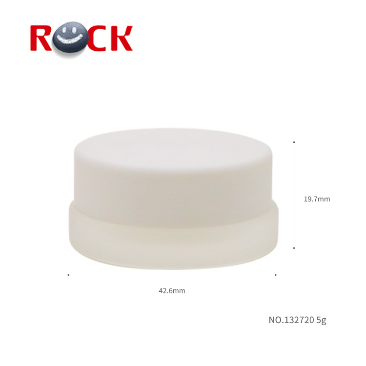 Clear frosted skincare use cfrosted glass cosmetic jars5ml 10ml 20ml