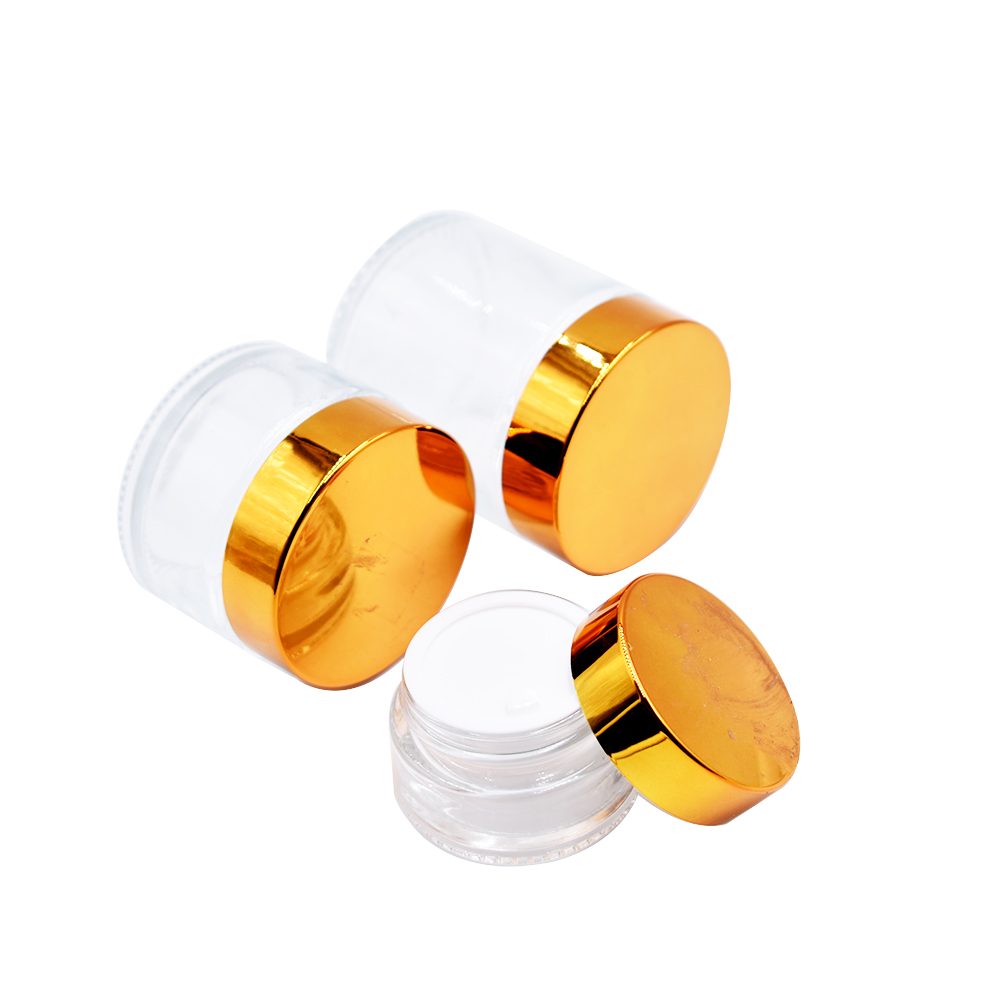 Clear glass jar airtight glass jars cosmetic jar