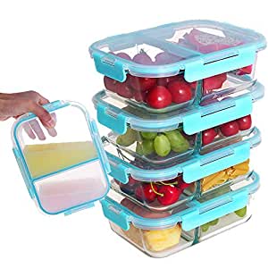 Clear glass set kids custom lunch box for wholesales