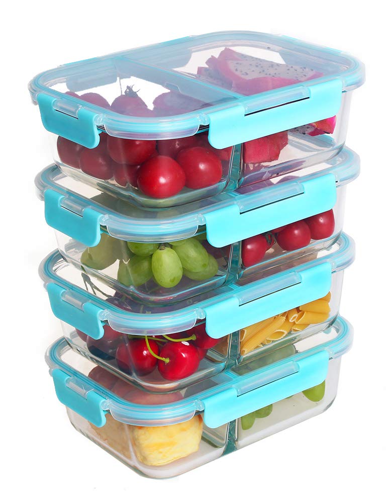 Clear glass set kids custom lunch box for wholesales