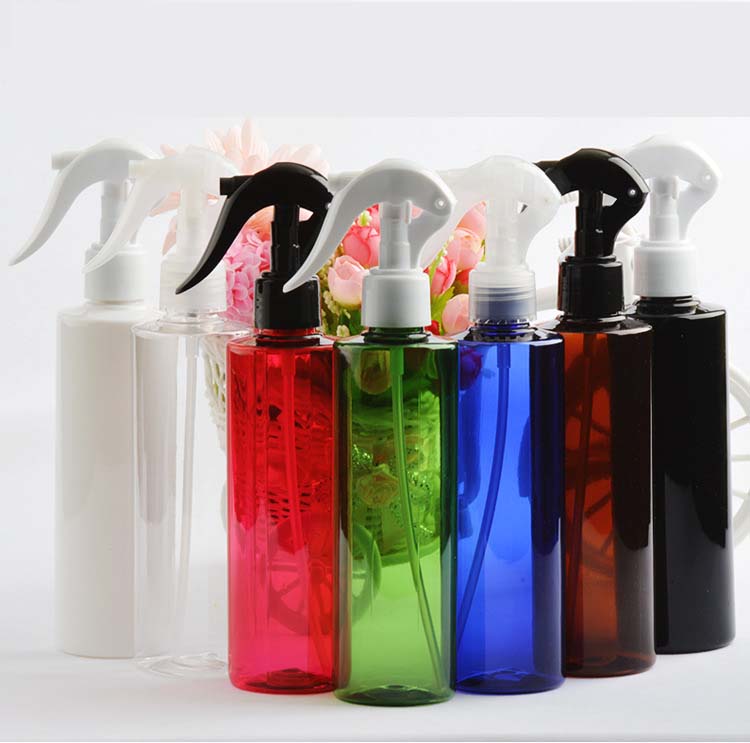 Clear plastic PET cleaning liquid detergent trigger 8oz spray bottle