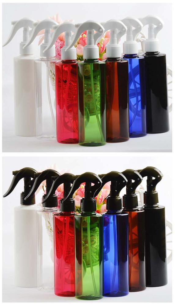 Clear plastic PET cleaning liquid detergent trigger 8oz spray bottle