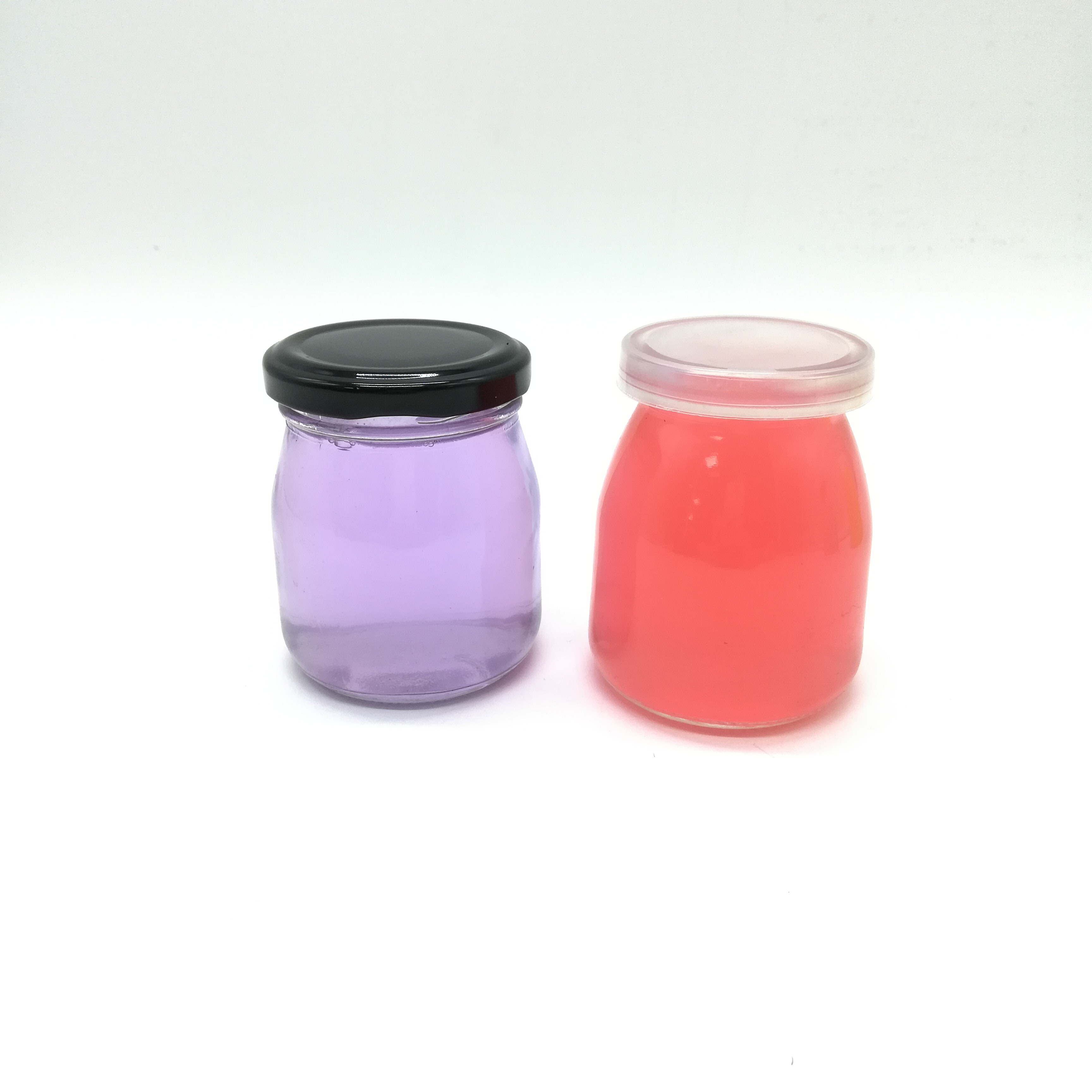 Clear pudding glass jar pudding glass bottle for milk/ fruits yoghurt/ muse 100ml/ 200ml
