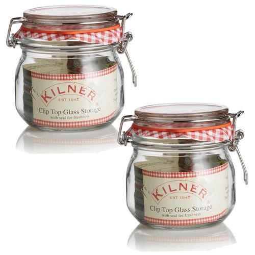 Clip Top Glass Storage Honey Glass Jar With Gasket Airtight Vintage 4oz 6oz 8oz 10oz 12oz 16oz