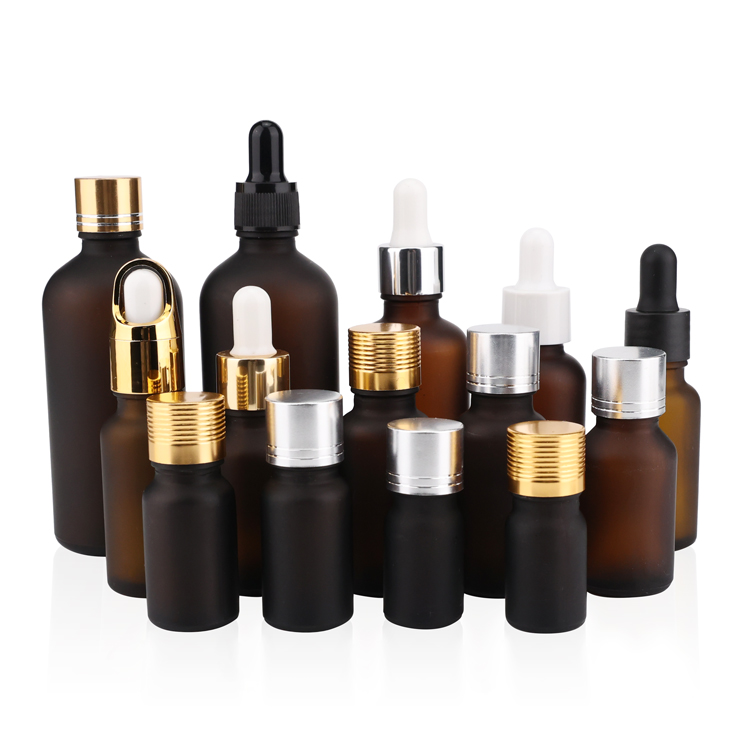 Coating matt black essential oil bottle 3ml 5ml 10ml amber roll on glass bottle