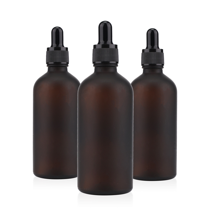 Coating matt black essential oil bottle 3ml 5ml 10ml amber roll on glass bottle