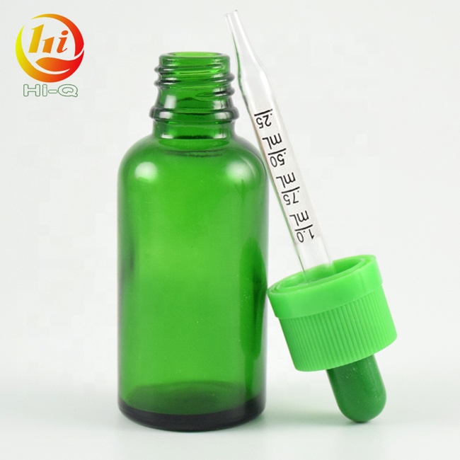 Cobalt blue 30ml glass e liquid dropper bottle calibration pipette 30 ml essential oil bottle