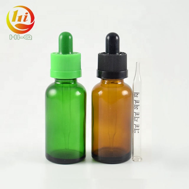 Cobalt blue 30ml glass e liquid dropper bottle calibration pipette 30 ml essential oil bottle