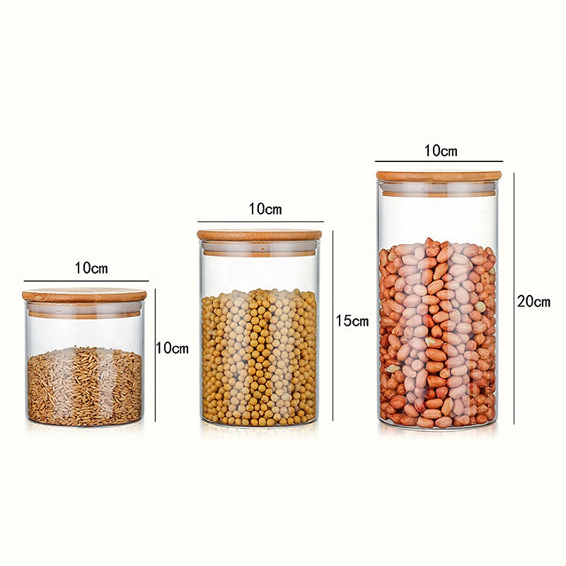Coffee Cookie Empty Fancy Food Candy Borosilicate Storage 100ml 300ml 350ml 370ml 500ml Glass Jar 250ml