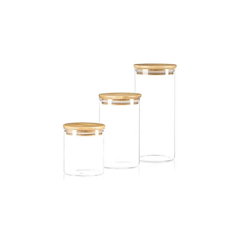 Coffee Cookie Empty Fancy Food Candy Storage Borosilicate Glass Jar 16oz