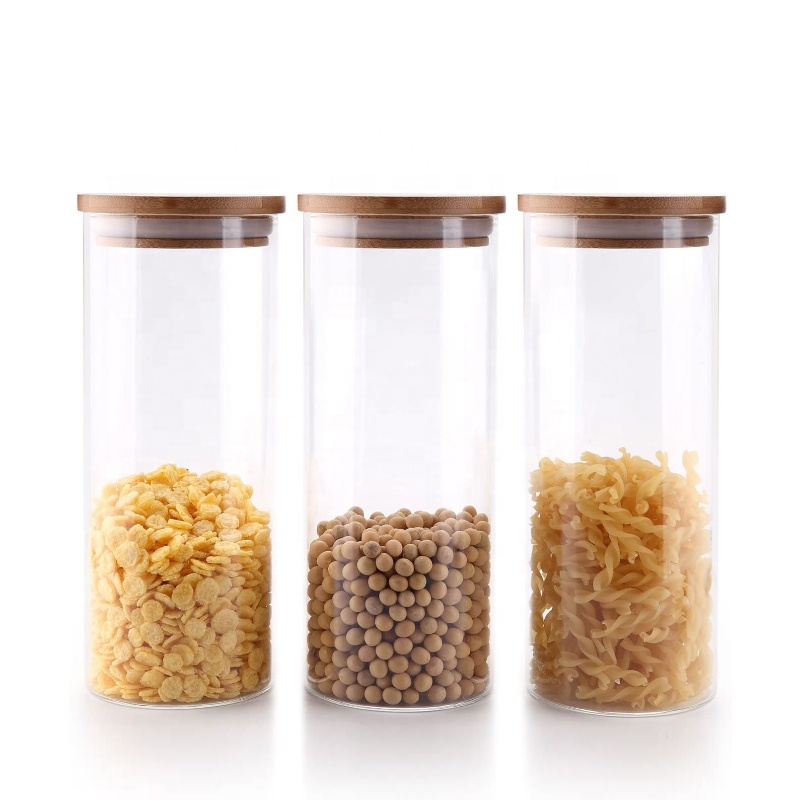 Coffee Cookie Empty Fancy Food Candy Storage Borosilicate Glass Jar 16oz