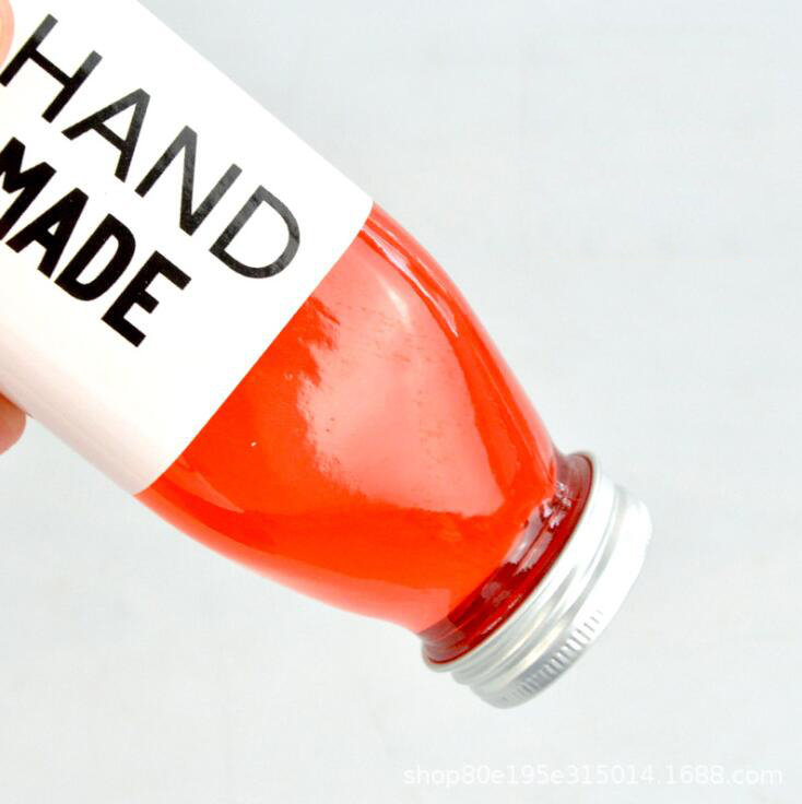 Cold Pressed Juice Bottle 250ml 350ml 500ml Clear Glass French Square Bottles With Plastic Screw Cap