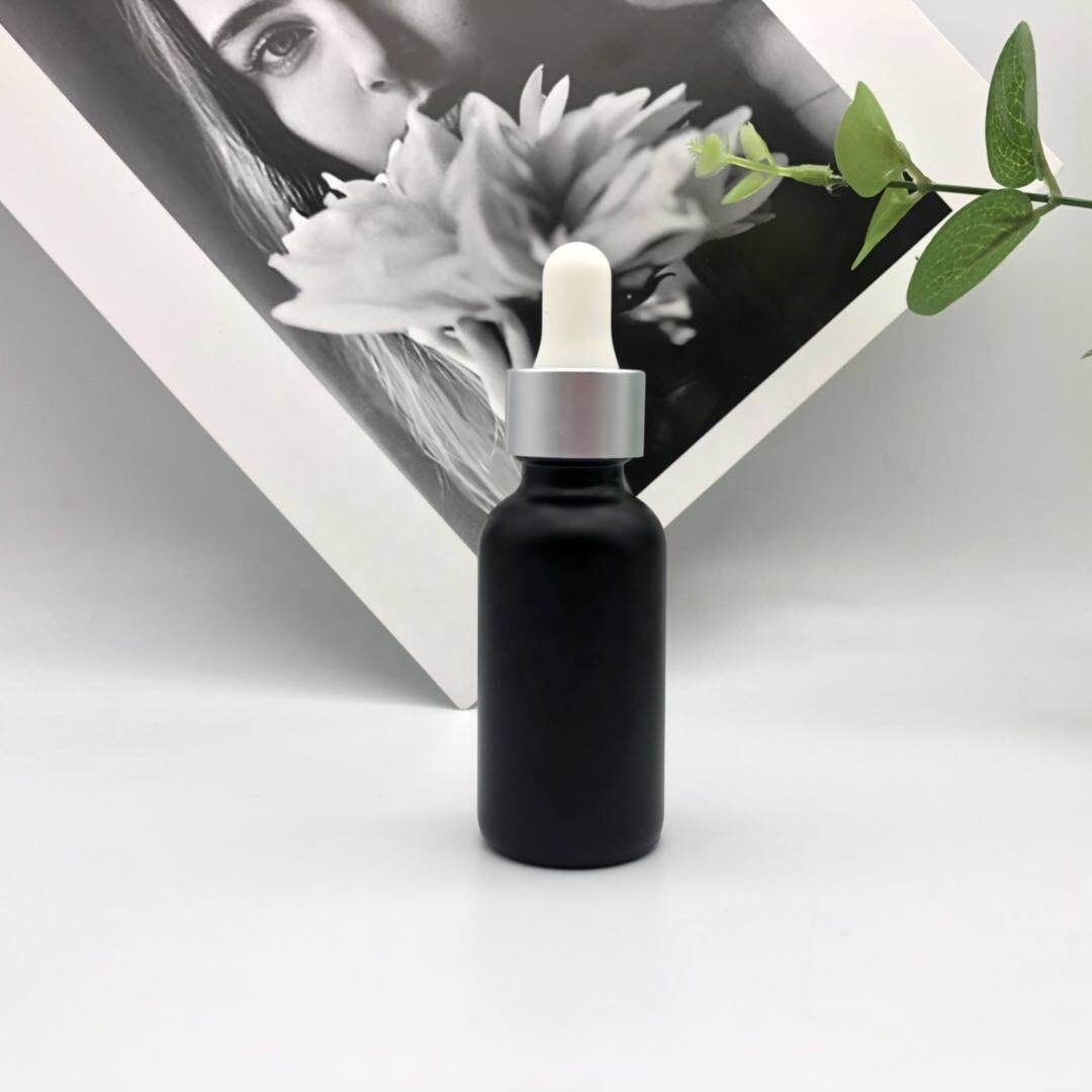 Color Coating For Glass Bottle Empty Matte With Dropper Cap