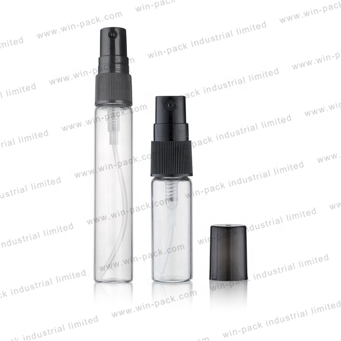 Color Cosmetic Perfume Spray Pump Bottle Black Dropper Skin Care Cream Screen Printing Personal Care 5ml 8ml 10ml 12ml 15ml