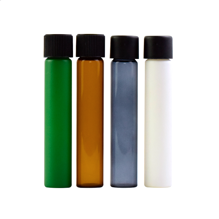 Color painted glass tubes with child resistant tops pre roll glass tubes for cigar