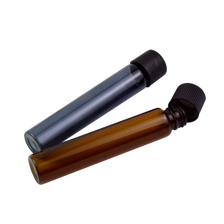 Color painted glass tubes with child resistant tops pre roll glass tubes for cigar