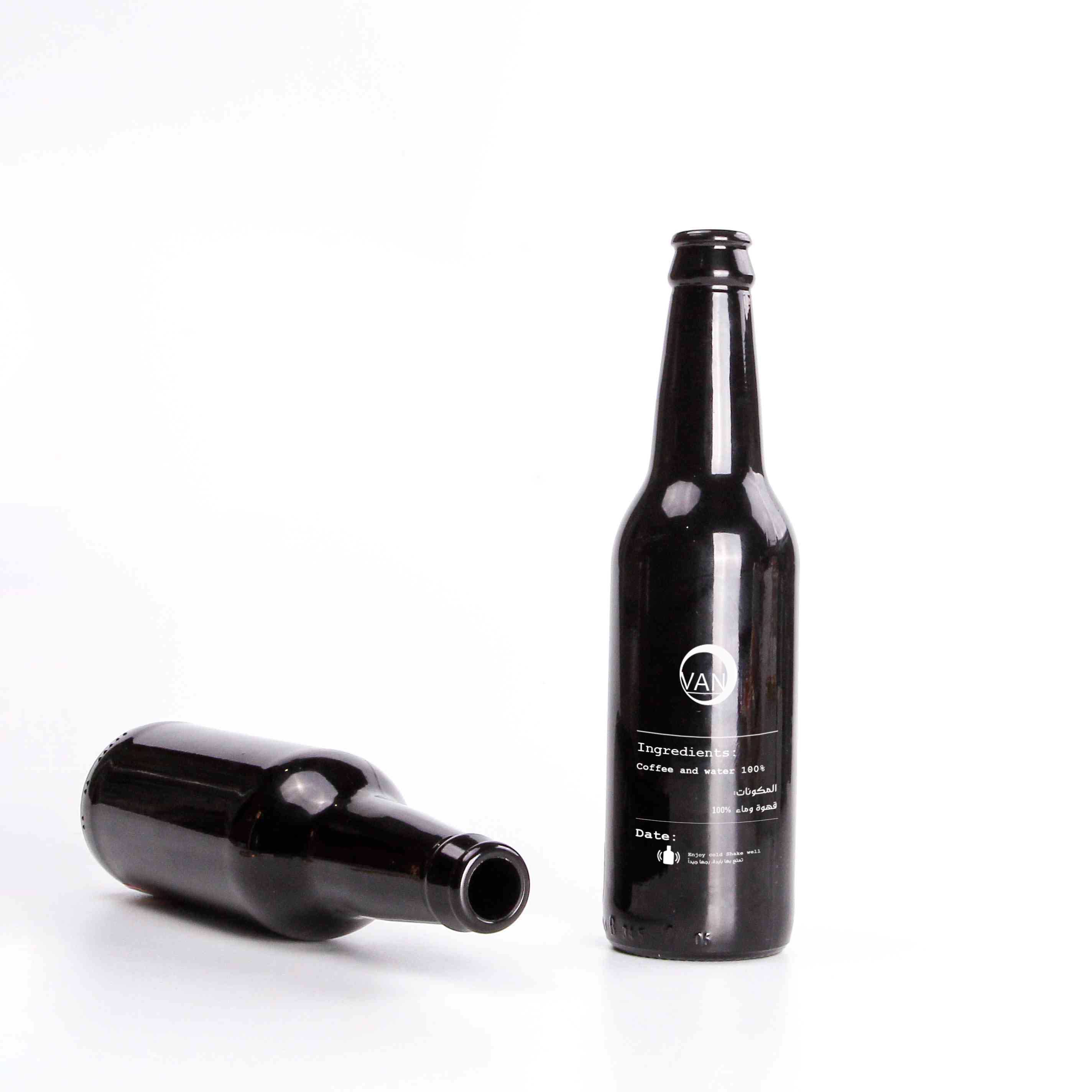 Colored Coffee Bottle Cold Brew Bottle for Coffee Glass Kombucha Bottle with Crown