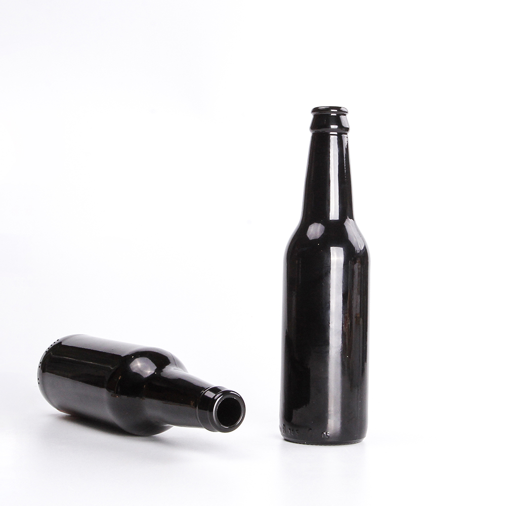 Colored Recycled Clear Empty 330 ml 500ml Glass Beer Bottle With Cork for Choice