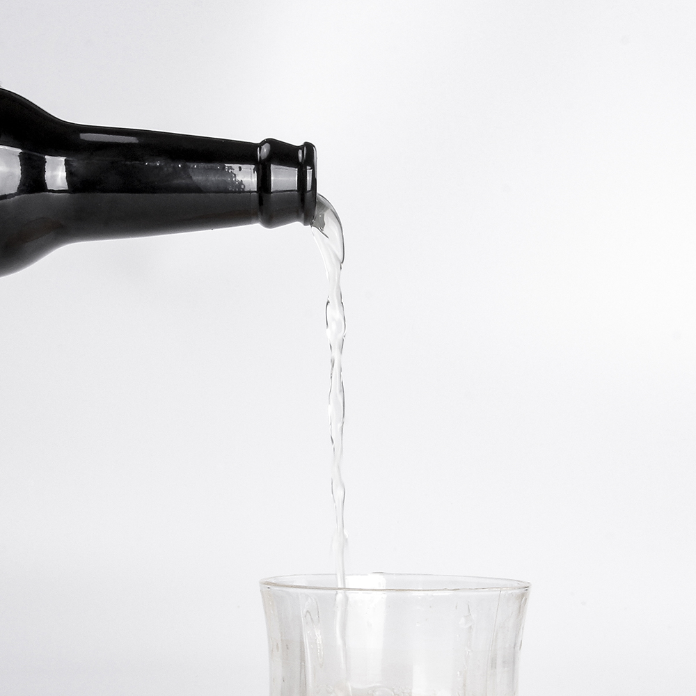 Colored Recycled Clear Empty 330 ml 500ml Glass Beer Bottle With Cork for Choice