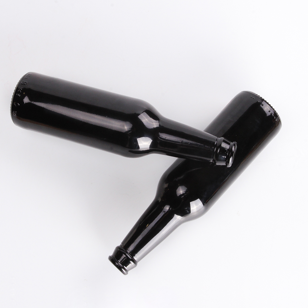 Colored Recycled Clear Empty 330 ml 500ml Glass Beer Bottle With Cork for Choice