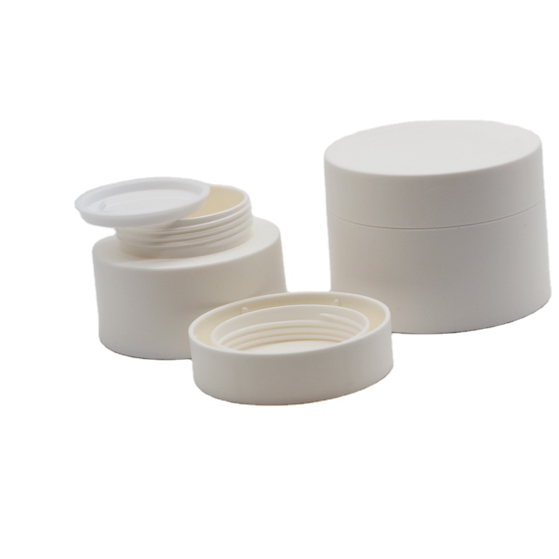 Colorful 15g 30g 50g 1oz matte blue black white plastic jars for face eye cream