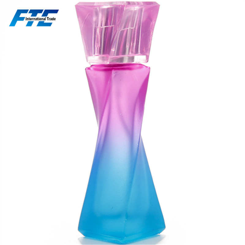 Colorful 15ml Twist Shape Refillable Perfume Bottle With Atomizer Spray