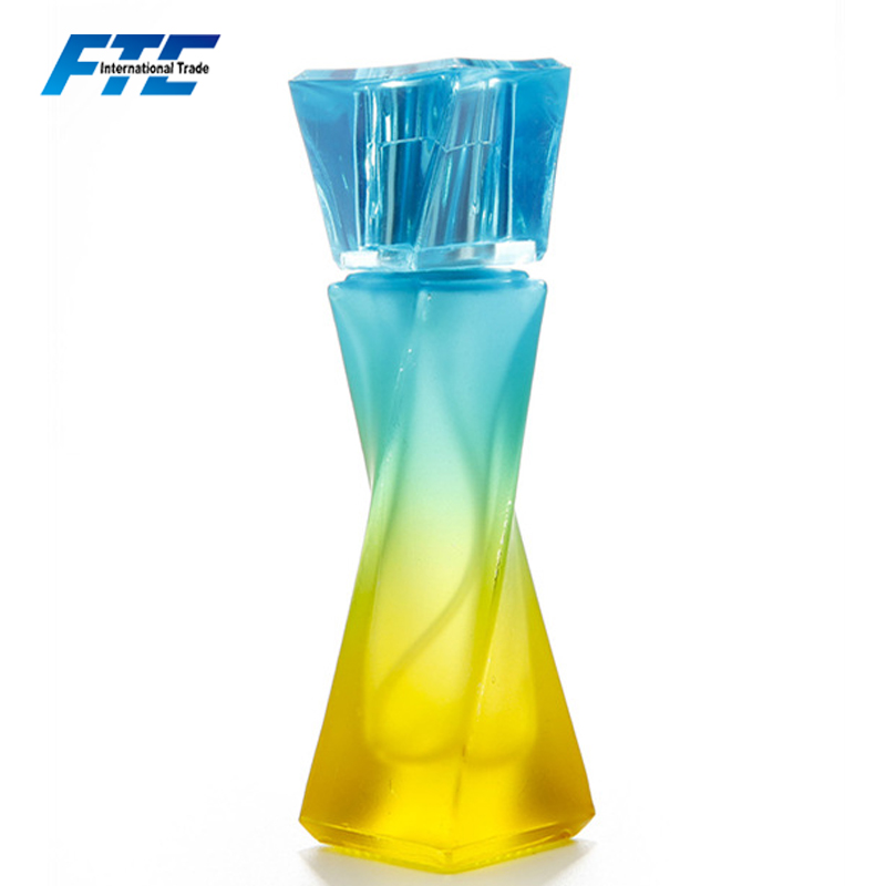 Colorful 15ml Twist Shape Refillable Perfume Bottle With Atomizer Spray