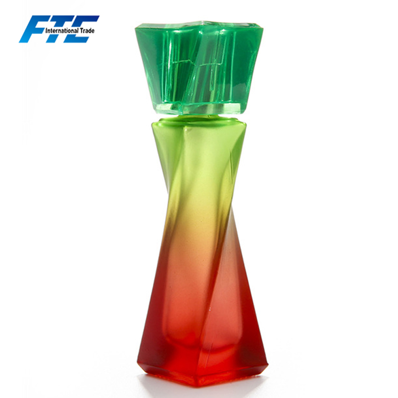 Colorful 15ml Twist Shape Refillable Perfume Bottle With Atomizer Spray
